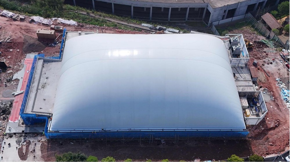 助力冰雪运动发展!米锐特气膜10天建成气膜滑冰馆